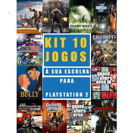 kit 10 jogos ps2 midia fisica